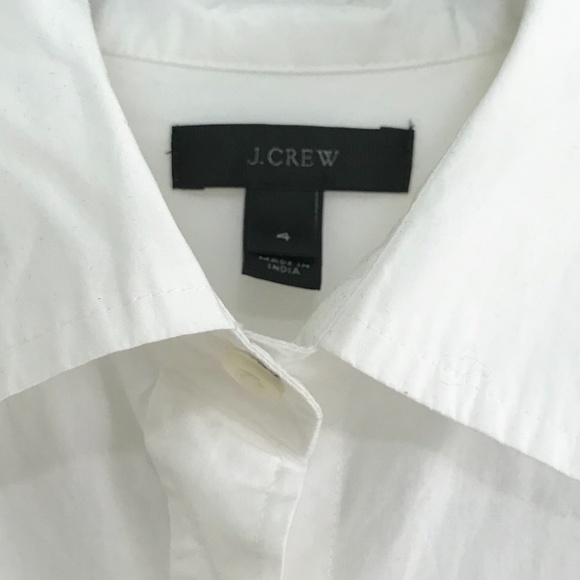 J Crew Long Sleeve Cotton Blouse w/Sequins - 4 - Picture 4 of 5